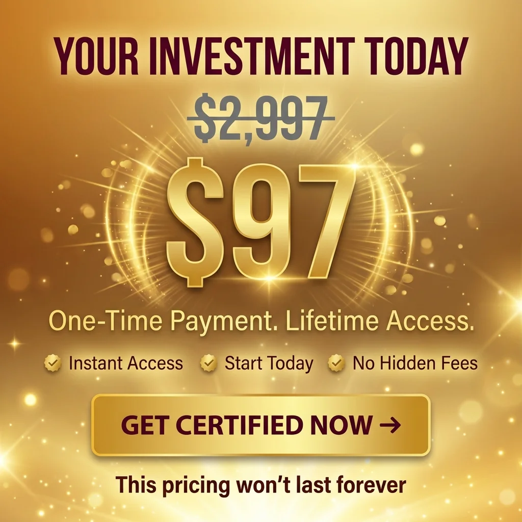 Your investment today - $97 one-time payment